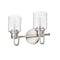 Z-Lite Kinsley 2 Light Vanity, Brushed Nickel And Clear Seeded 340-2V-BN - alternate 4